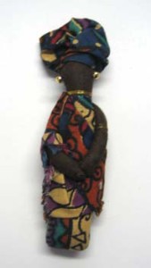 4 inch African dressed doll pin