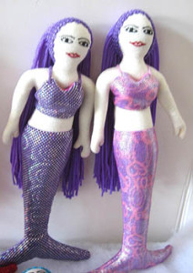 Mermaids are about 7 inches tall